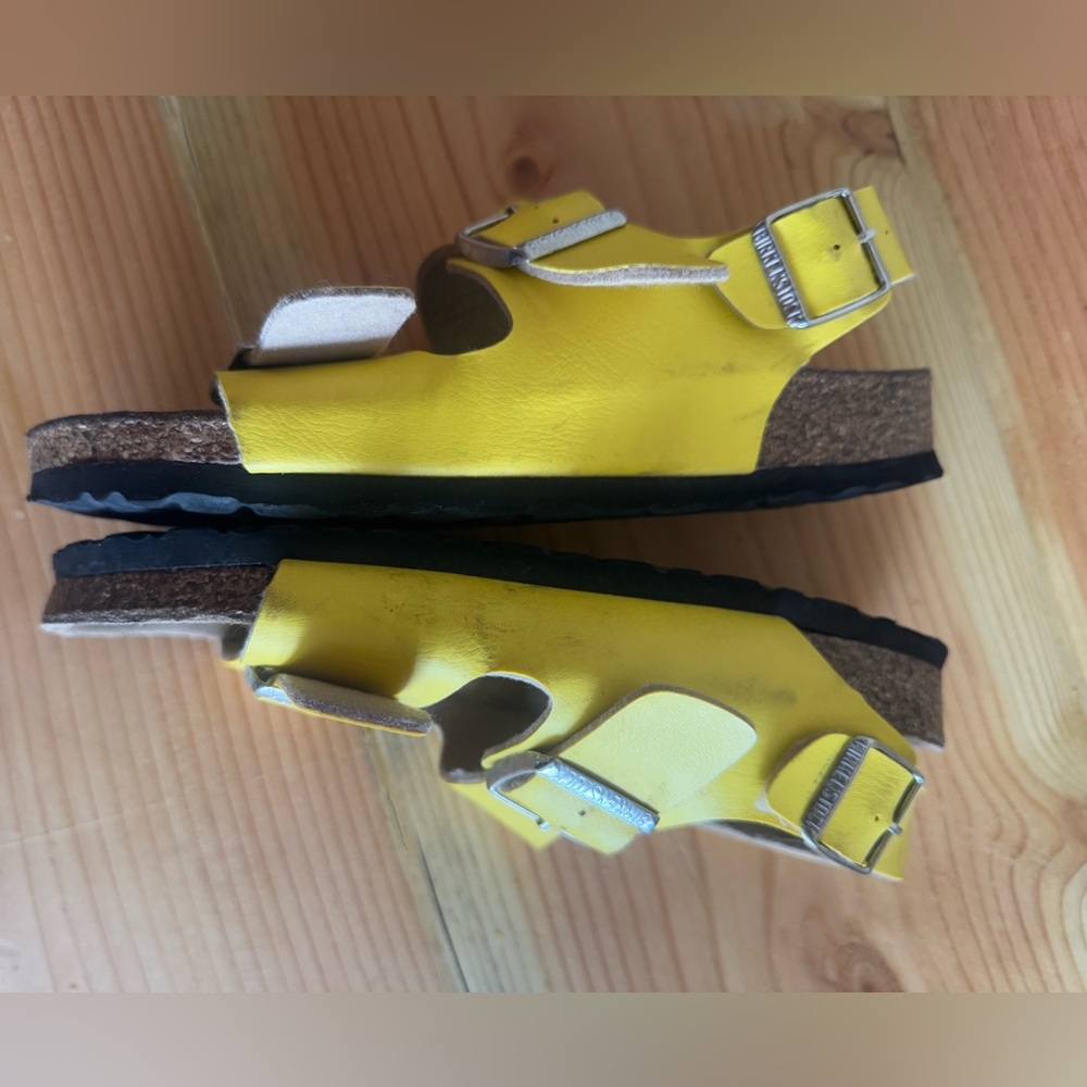 Birkenstock Milan Sandal - Yellow - Size EU 40 - Picture 2 of 6